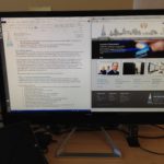 4k Viewsonic monitor connected to Surface Pro 3