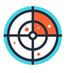 Graphic of a gear, visualizing securing your WordPress website