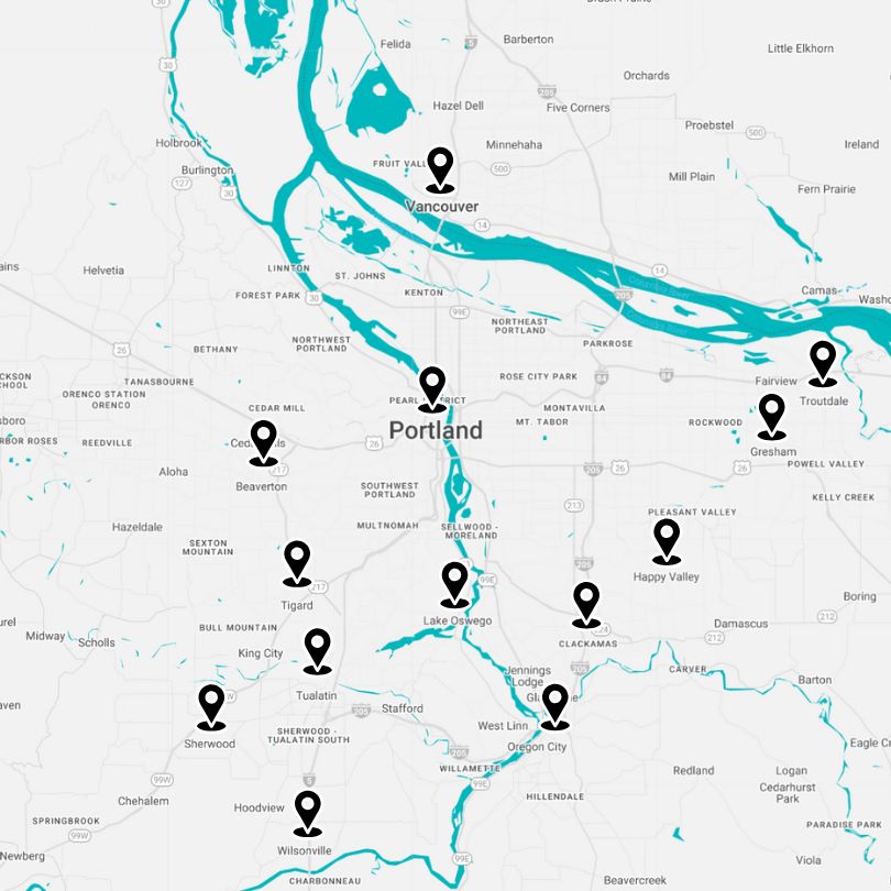 SpireTech service areas in the Portland Metro and beyond